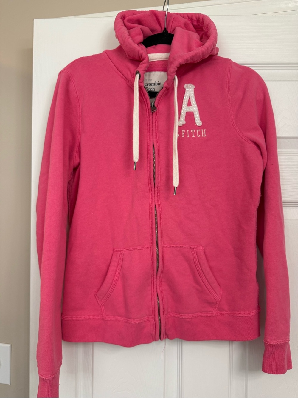 Abercrombie & Fitch Pink Zip Hoodie Jacket